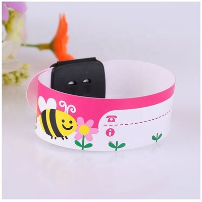 Couleur personnalisée de revêtement de bijoux écrits type bracelets pour les enfants de suivi d'identification