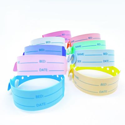 Amusements Occasion Bracelet en PVC/Vinyle 100pcs Bracelet médical personnalisé jetable