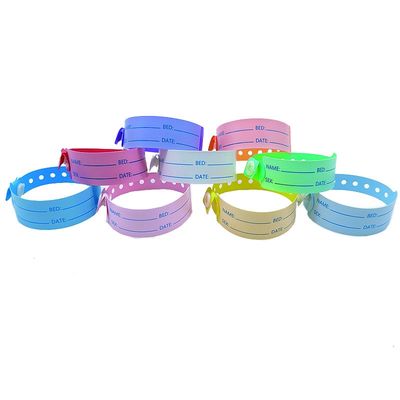 Amusements Occasion Bracelet en PVC/Vinyle 100pcs Bracelet médical personnalisé jetable