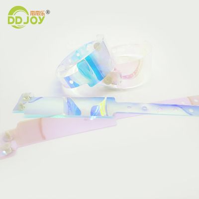 Favori de la fête Bracelet de couleur coloré Gradient Bracelet de couleur personnalisé Bracelet en TPU pour événements Solution d'identification