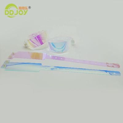 Favori de la fête Bracelet de couleur coloré Gradient Bracelet de couleur personnalisé Bracelet en TPU pour événements Solution d'identification