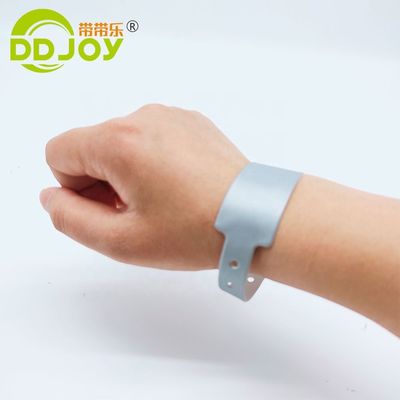 Technologie de verrouillage en plastique en PVC bleu Bracelets/bracelets pour les événements DDJOY Festivals