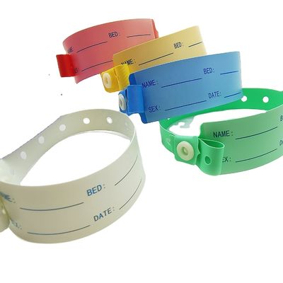 Logo personnalisé Bracelet en vinyle doux pour l'identification du patient hospitalisé