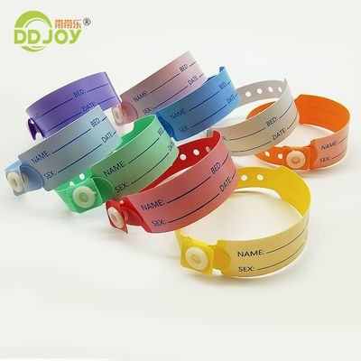 Logo personnalisé Bracelet en vinyle doux pour l'identification du patient hospitalisé