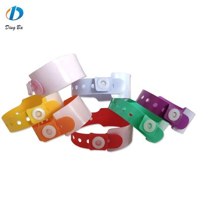 Bracelet en vinyle de PVC coloré pour les enfants au parc d'attractions 250*25mm et 170*18mm