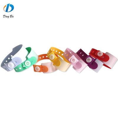 Bracelet en vinyle de PVC coloré pour les enfants au parc d'attractions 250*25mm et 170*18mm