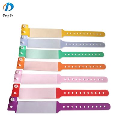 Bracelet en vinyle de PVC coloré pour les enfants au parc d'attractions 250*25mm et 170*18mm