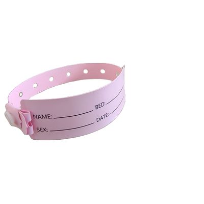 Patients hospitalisés Bracelet d'identité médicale en PVC Bracelet de poignet avec 250*25mm et 170*18mm Tailles