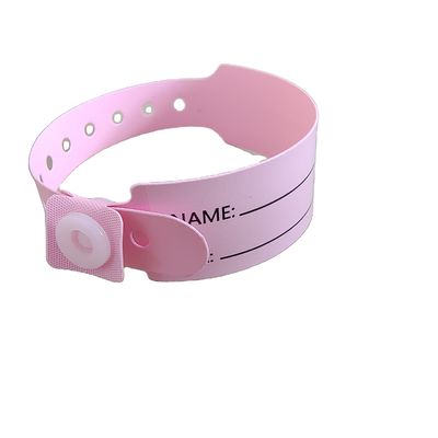 Patients hospitalisés Bracelet d'identité médicale en PVC Bracelet de poignet avec 250*25mm et 170*18mm Tailles