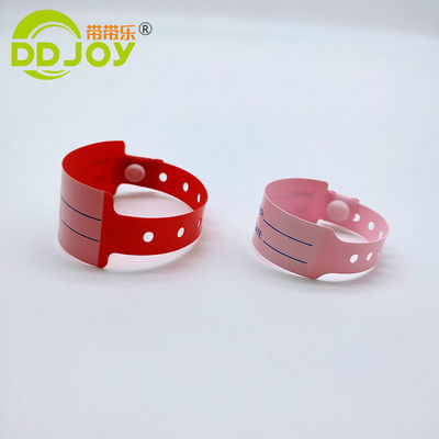 Bracelet d'identification du patient en vinyle imperméable à l'eau 100 pièces/boîte Bracelets d'identification en PVC personnalisés pour l'hôpital