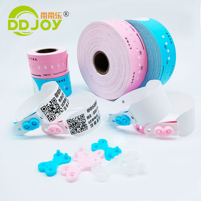 Imprimante GODEX Bracelet unique imperméable à l' eau rose pour l' identification des patients hospitalisés