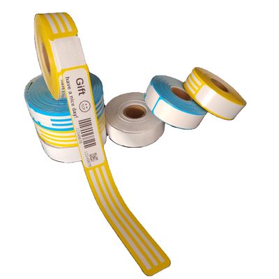 Bracelet en papier imprimable avec code à barres thermique auto-adhésif et facile