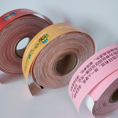 Bracelet en papier imprimable avec code à barres thermique auto-adhésif et facile