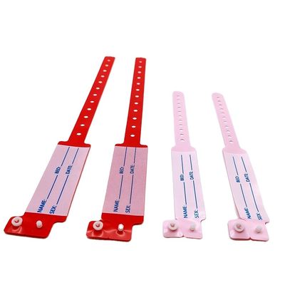 Des bracelets personnalisés pour hommes en PVC/Vinyl pour hôpitaux pour patients médicaux et enfants de DDJOY en vrac