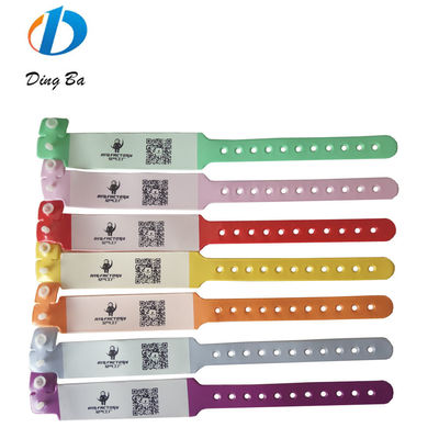 Parcs aquatiques doux certifiés ISO9001 pour enfants Événements et fêtes Bracelet de code à barres pour bébé