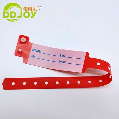 Des bracelets personnalisés pour hommes en PVC/Vinyl pour hôpitaux pour patients médicaux et enfants de DDJOY en vrac