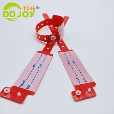Des bracelets personnalisés pour hommes en PVC/Vinyl pour hôpitaux pour patients médicaux et enfants de DDJOY en vrac