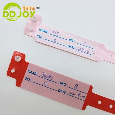 Des bracelets personnalisés pour hommes en PVC/Vinyl pour hôpitaux pour patients médicaux et enfants de DDJOY en vrac