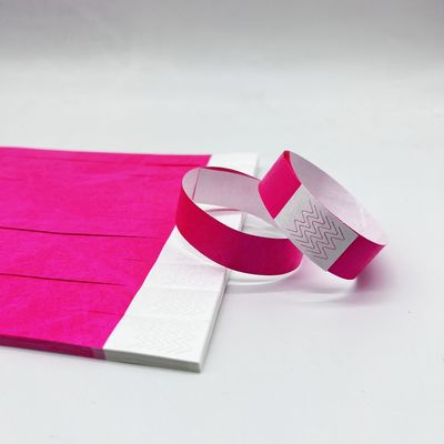 Bracelet Tyvek en papier imprimé pour les événements et les fêtes Logo OEM résistant aux larmes Acceptable