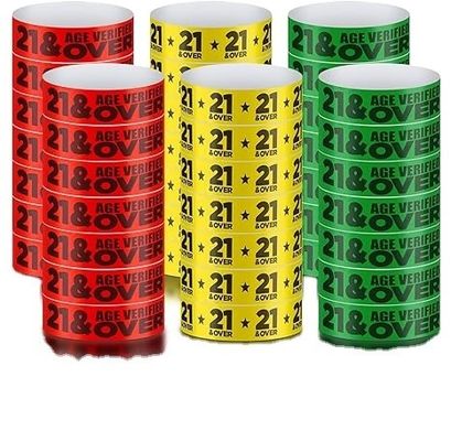 Logo personnalisé Bracelet imprimé Papier imperméable Tyvek Poignets pour les fournitures de fête d'événement