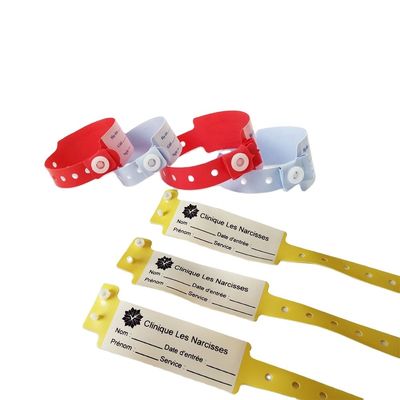 Bracelet jetable en PVC personnalisé pour patient super doux 170*18mm
