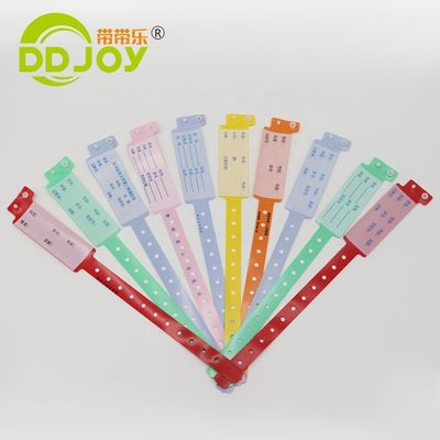 Bracelet jetable en PVC personnalisé pour patient super doux 170*18mm