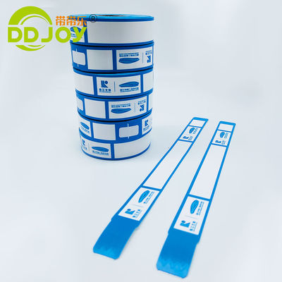Coloris personnalisés en papier synthétique thermique Bracelet à poignet pour événements
