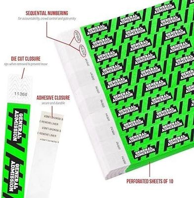 Des bracelets en papier confortables et résistants aux larmes