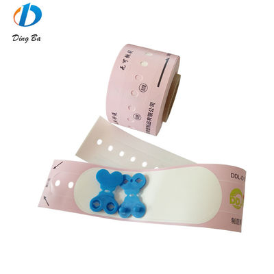 Logo personnalisé étanche à l'eau Mère Bébé Hôpital Poignet d'identification du patient avec sensibilité à la chaleur