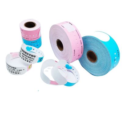 Logo de stock Hôpital Patient Identifiant médical jetable Bracelet thermique Livraison rapide par DHL