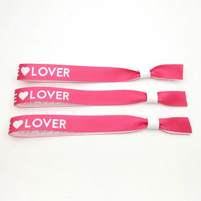 Fête d'occasion et événements Logo personnalisé Bracelets en tissu satiné