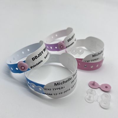 205*25mm Disposable imperméable à l'eau Qr Code papier d'impression sur mesure Event bracelet thermique