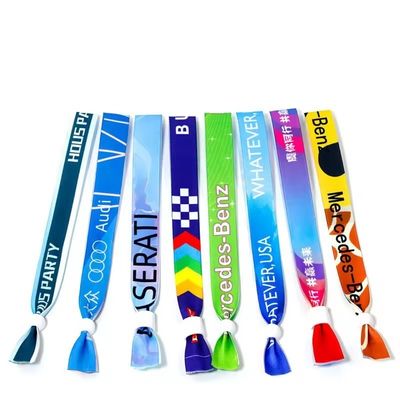Taille régulière 350*15mm Polyester tissé Party Ribbon Satin Fabric Bracelets