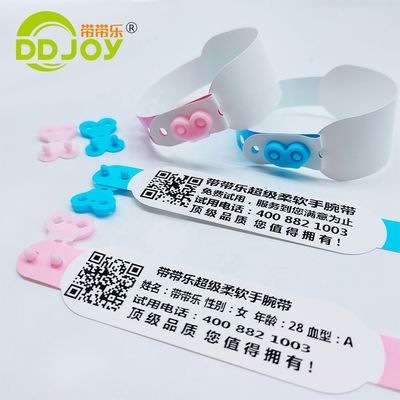 Logo personnalisé DDJOY Bracelet d'identification thermique jetable étanche pour les événements