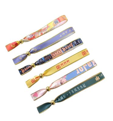 Logo personnalisé Bracelets RFID Tissu satiné pour les utilisateurs finaux cibles des événements et des festivals