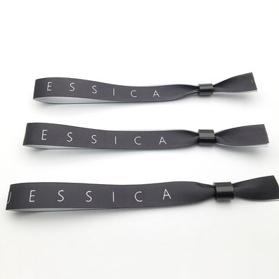 Logo personnalisé Bracelets RFID Tissu satiné pour les utilisateurs finaux cibles des événements et des festivals
