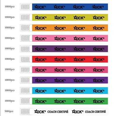Bracelet en papier Tyvek pour la décoration des fêtes en vrac