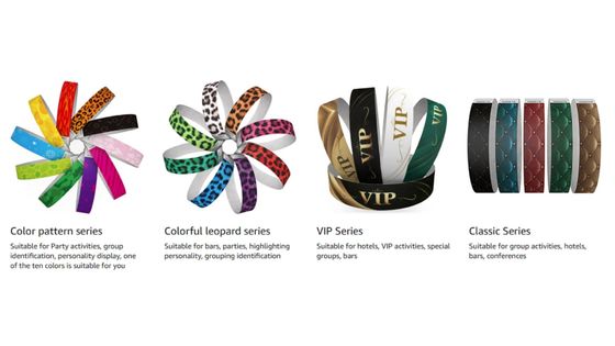 Bracelet en papier Tyvek pour la décoration des fêtes en vrac