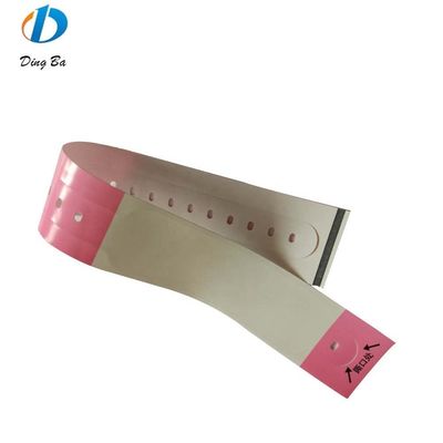 Bracelet jetable personnalisé pour le terrain de jeu des enfants Loterie étanche et durable