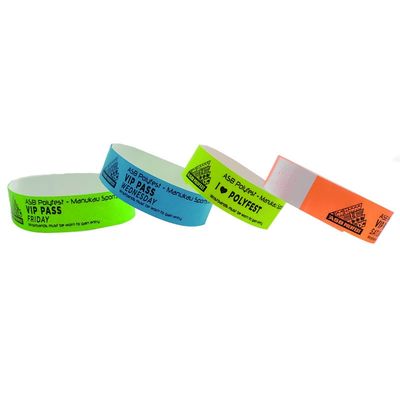 Des bracelets en papier Tyvek pour événements Festivals Concerts et activités musicales