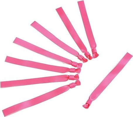 Logo personnalisé Impression de texte Bracelets en tissu satiné pour une fête d'événement