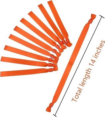Logo personnalisé Impression de texte Bracelets en tissu satiné pour une fête d'événement