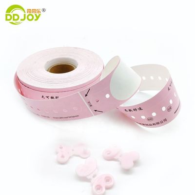 DD Joy Roll jetable taille adulte imprimable thermique de l'hôpital ID bracelet avec bleu