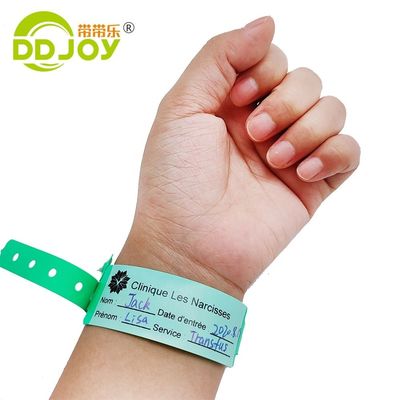 100 pièces de bracelets d'identité personnalisés pour le parc pour enfants