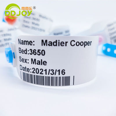 257*32mm bracelet imprimable thermique pour l'identification du patient hospitalier