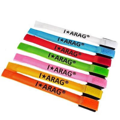 Impression offset personnalisée Nylon flashing Bracelets LED brillent dans l'obscurité pour les événements Concerts