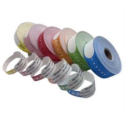 Patients adultes Informations sur le bracelet 257*32mm Logo personnalisé étanche à l'eau Direct thermique