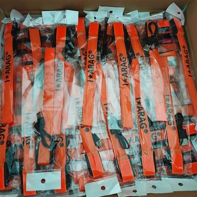 Impression offset personnalisée Nylon flashing Bracelets LED brillent dans l'obscurité pour les événements Concerts