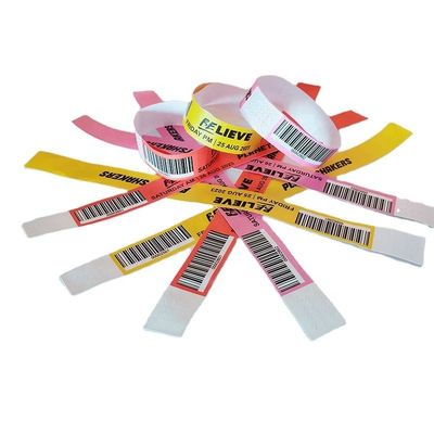 Des bracelets à code QR étanches idéales pour les invités / vendeurs / médias / personnel / billets VIP