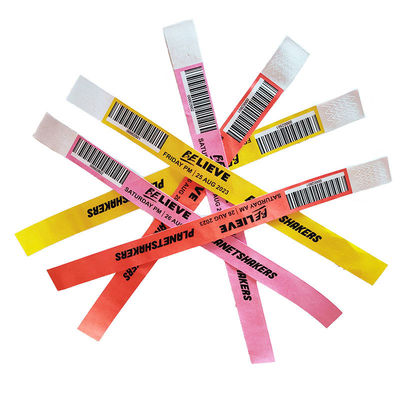 Des bracelets à code QR étanches idéales pour les invités / vendeurs / médias / personnel / billets VIP